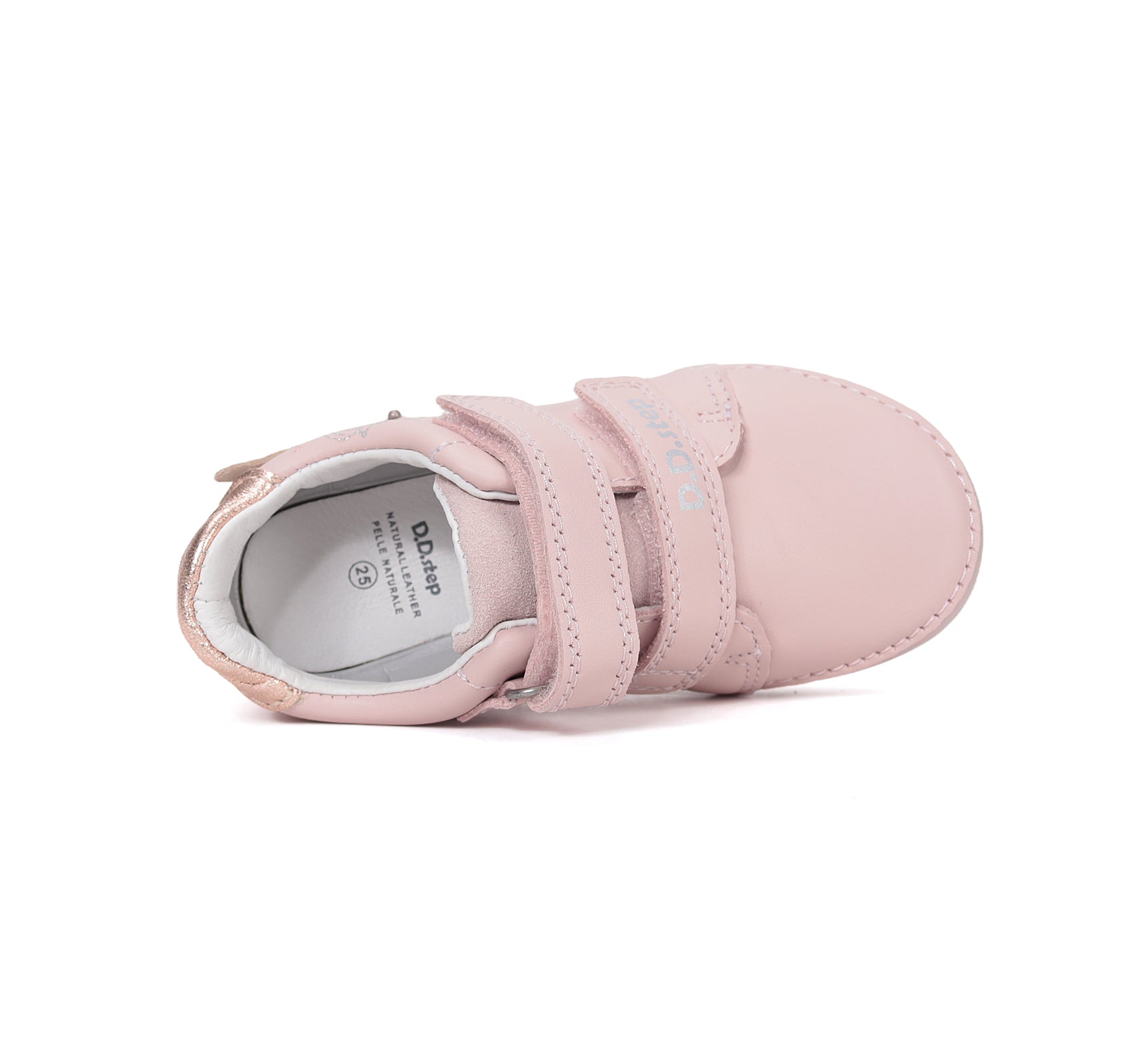 D.D.Step pantofi fete cu LED 25-30 Baby Pink cu unicorn