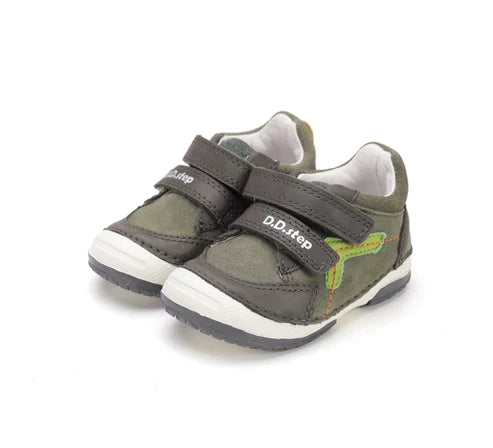 D.D.Step pantofi baieti cu scai 19-24 Khaki Imagine principală a produsului