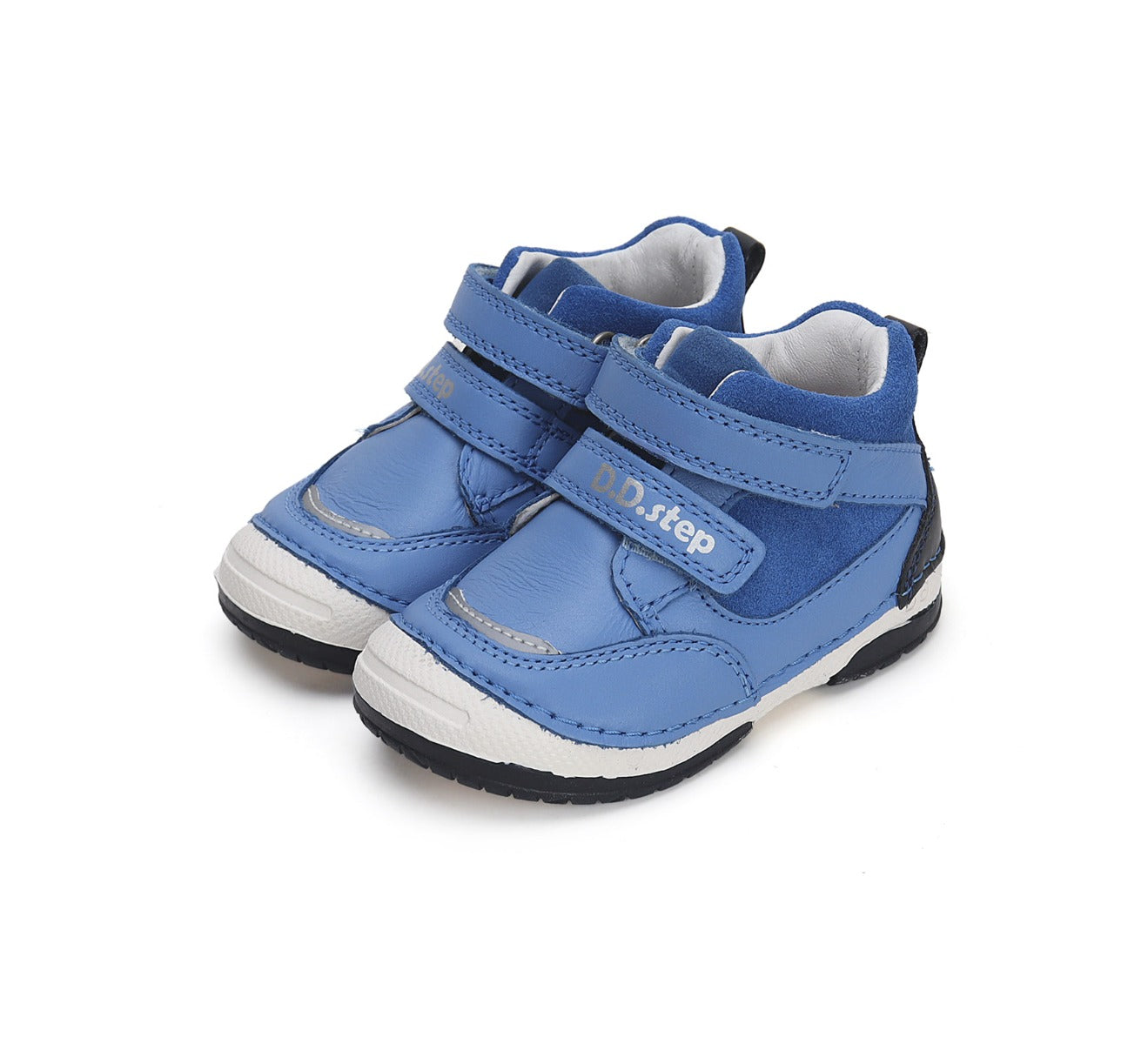 D.D.Step pantofi baieti cu scai 19-24, Sky Blue cu albastru Imagine principală a produsului