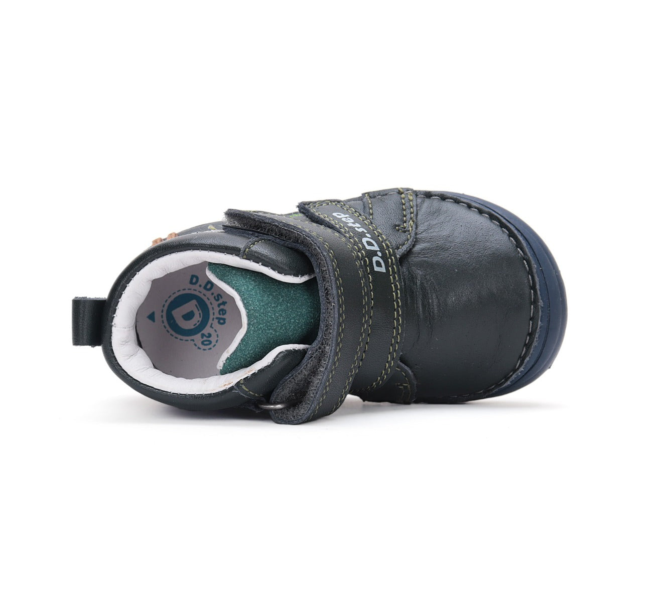 D.D.Step pantofi baieti cu scai 20-25 Emerald cu ren