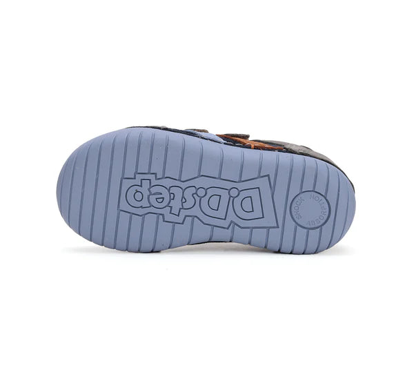 D.D.Step pantofi baieti cu scai 31-36 Chocolate
