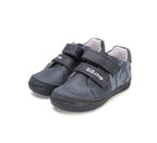 D.D.Step pantofi baieti cu scai 25-30 Dark Grey