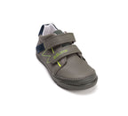D.D.Step pantofi baieti cu scai 25-30 Emerald cu albastru