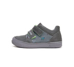 D.D.Step pantofi baieti cu scai 25-30 Khaki cu dinozauri
