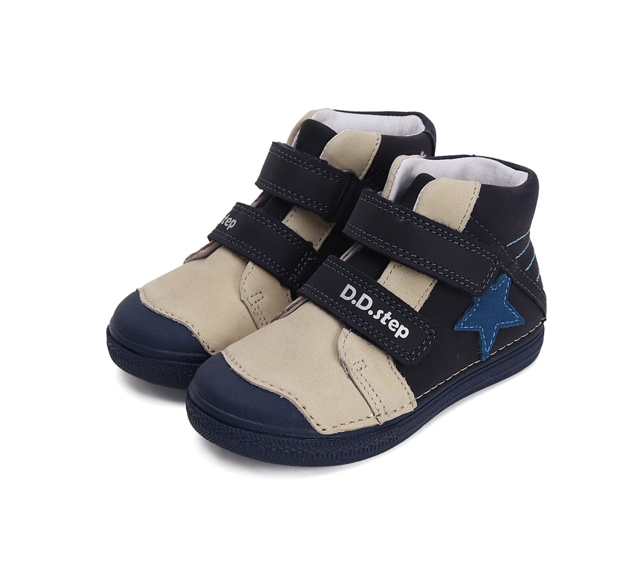 D.D.Step pantofi baieti cu scai 25-30 Royal Blue cu stea Imagine principală a produsului