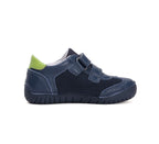 D.D.Step pantofi baieti cu scai 25-30 Royal Blue cu verde