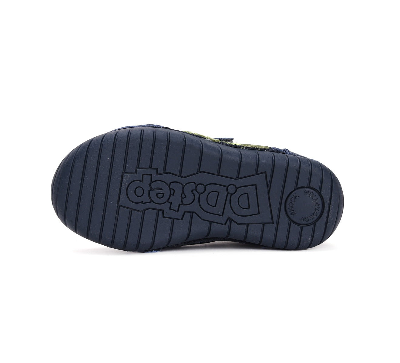 D.D.Step pantofi baieti cu scai 25-30 Royal Blue cu verde