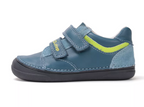 D.D.Step pantofi baieti cu scai 26-31 Bermuda Blue cu verde