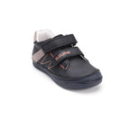 D.D.Step pantofi baieti cu scai 31-36 Black cu maro