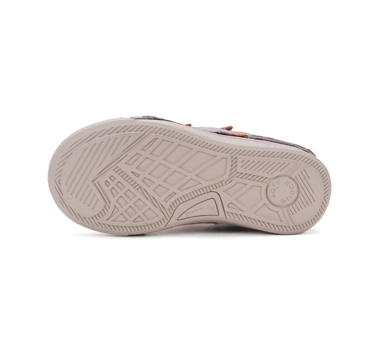 D.D.Step pantofi baieti cu scai 25-30 Chocolate cu galben
