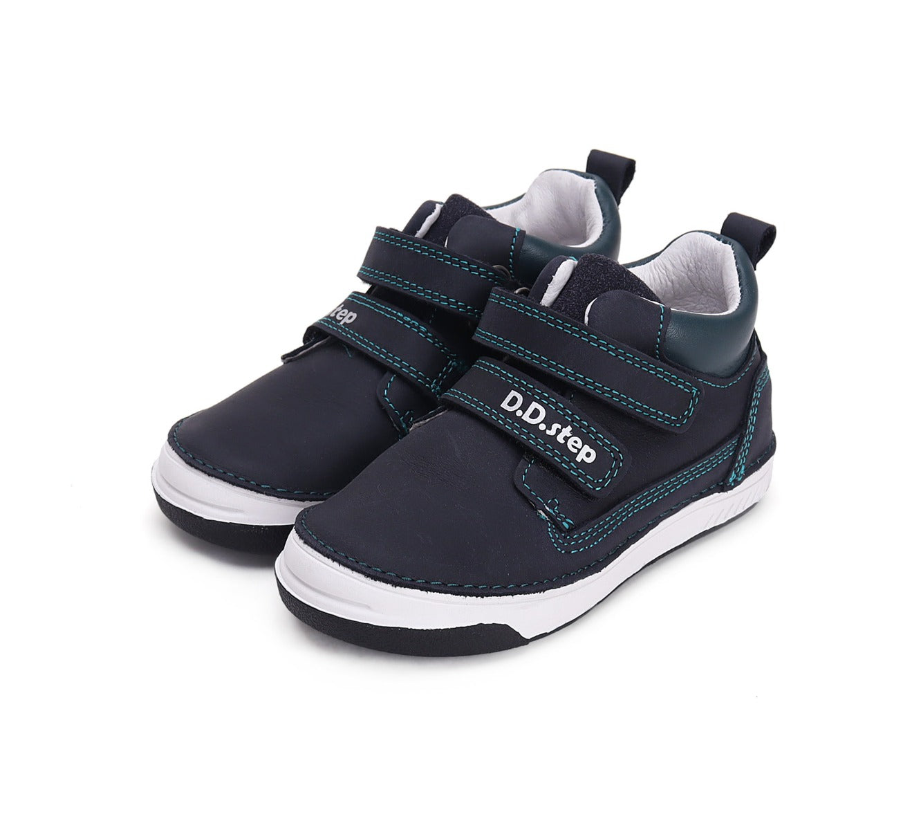 D.D.Step pantofi baieti cu scai Black simplu
