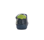 D.D.Step pantofi baieti cu talpa fluorescenta 20-25 Bemuda Blue cu avion