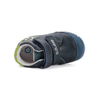 D.D.Step pantofi baieti cu talpa fluorescenta 20-25 Bemuda Blue cu avion