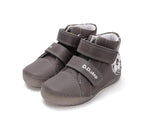 D.D.Step pantofi baieti cu talpa fluorescenta 25-30 Khaki cu minge