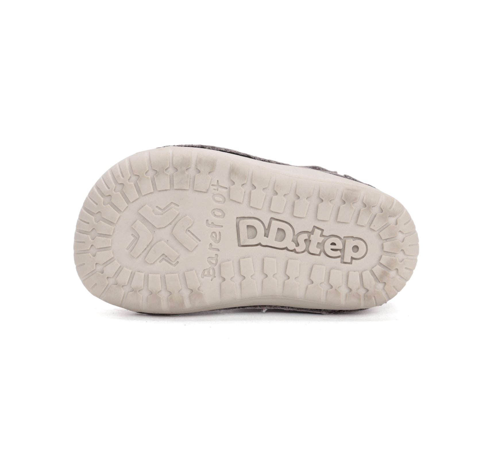 D.D.Step pantofi baieti decupati Barefoot 20-25 Dove grey cu arici