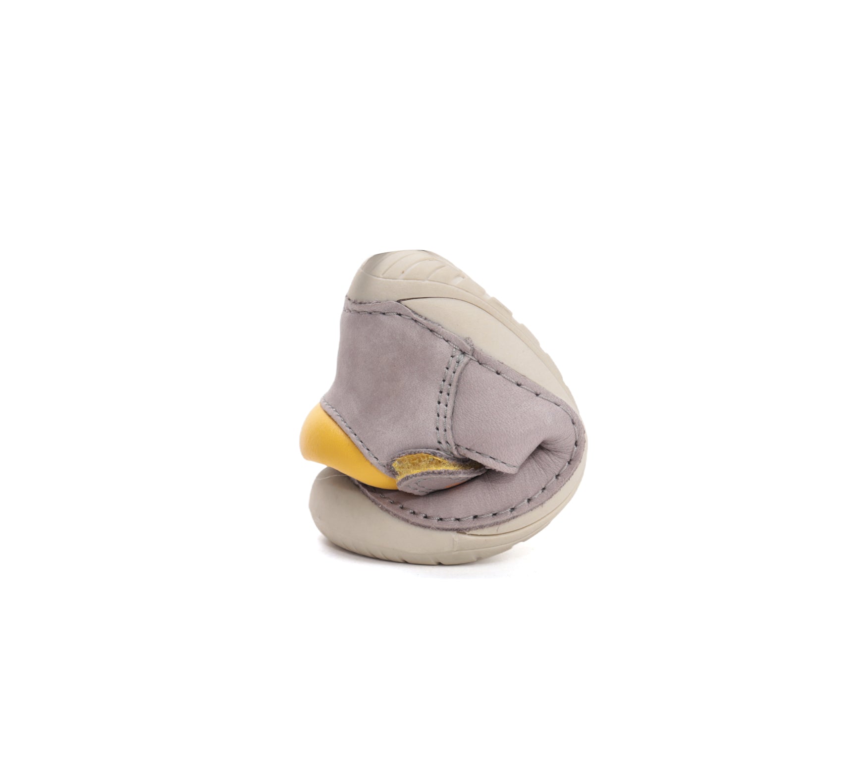 D.D.Step pantofi baieti decupati Barefoot 20-25 Dove grey cu arici