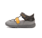 D.D.Step pantofi baieti decupati Barefoot 20-25 Grey cu portocaliu