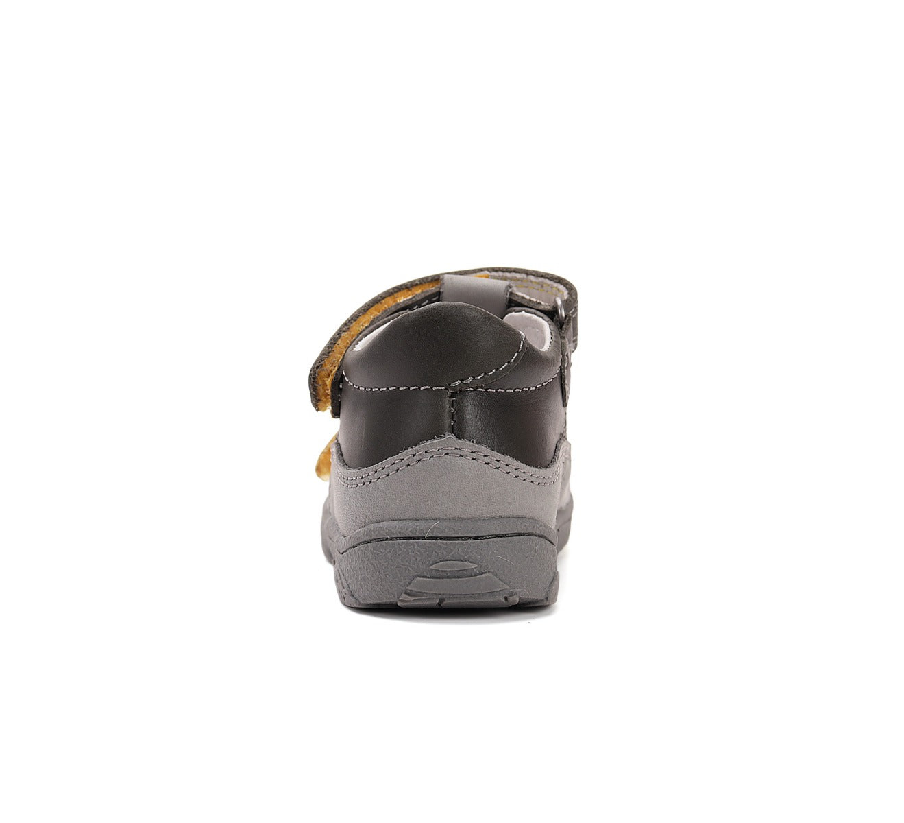 D.D.Step pantofi baieti decupati Barefoot 20-25 Grey cu portocaliu