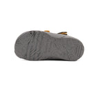 D.D.Step pantofi baieti decupati Barefoot 20-25 Grey cu portocaliu
