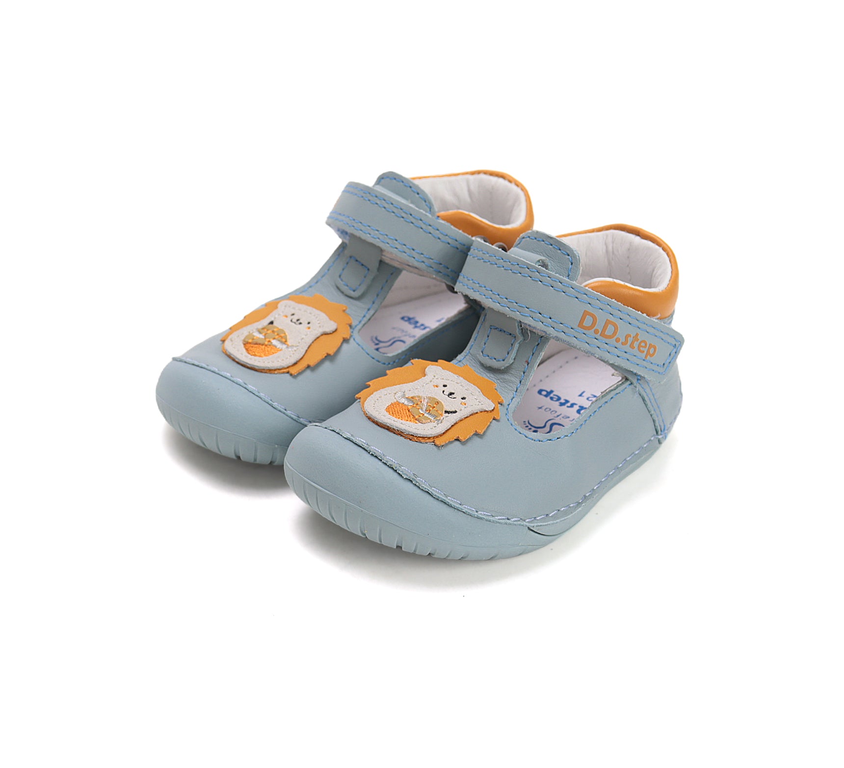 D.D.Step pantofi baieti decupati Barefoot 20-25 Oceanic cu arici Imagine principală a produsului