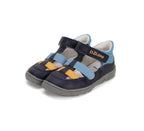 D.D.Step pantofi baieti decupati Barefoot 20-25 Sky Blue cu albastru