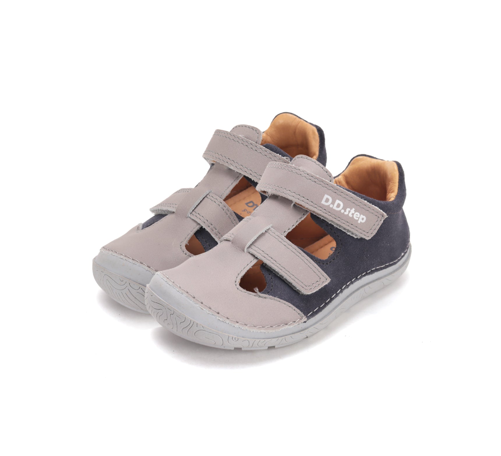 D.D.Step pantofi baieti decupati Barefoot 22-33 Royal Blue