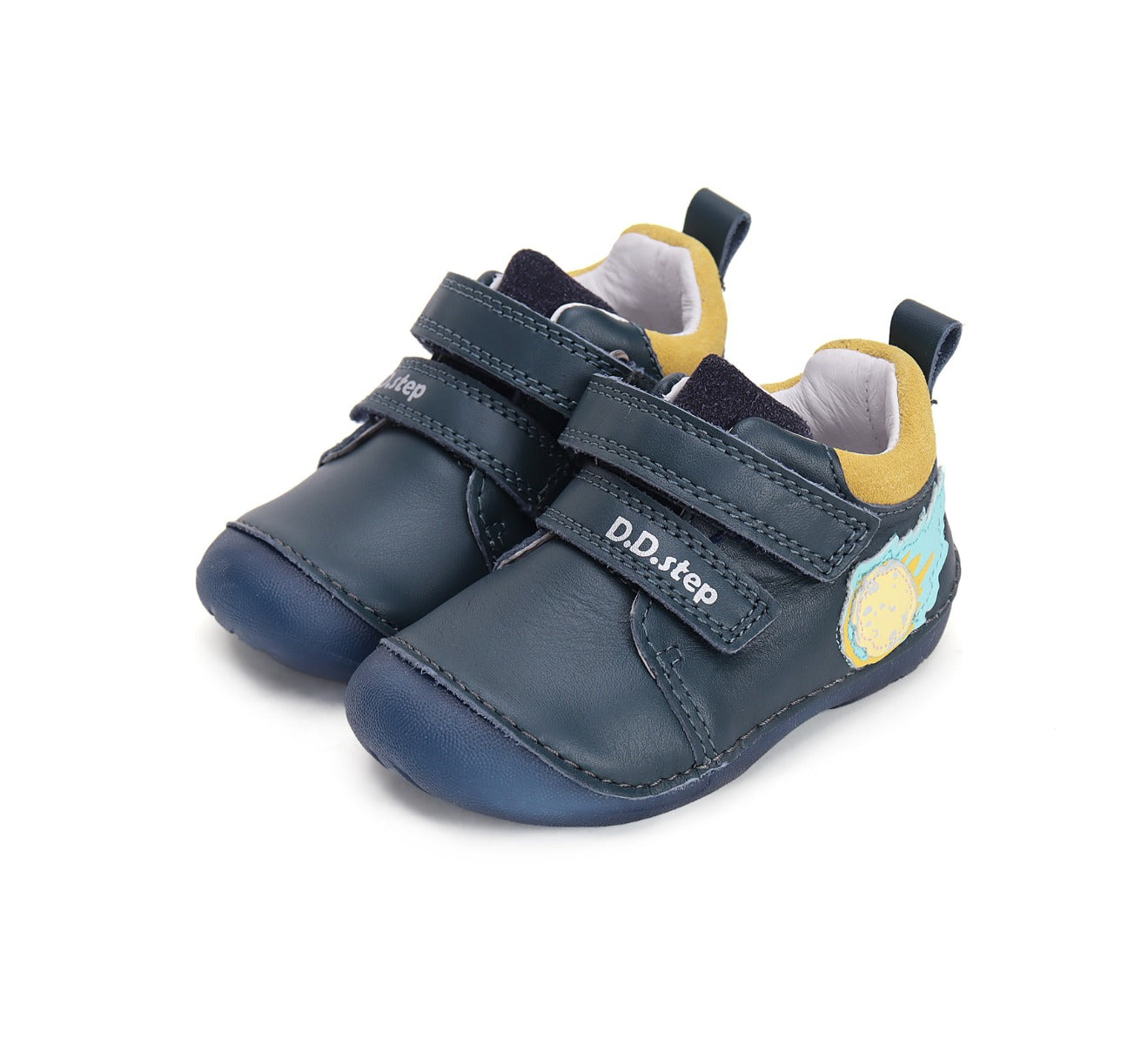 D.D.Step pantofi baieti fluorescenti Primii Pasi 18-24, Royal Blue cu meteorit Imagine principală a produsului