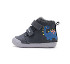 D.D.Step pantofi baieti imblaniti Primii Pasi 20-25 Royal Blue cu dino