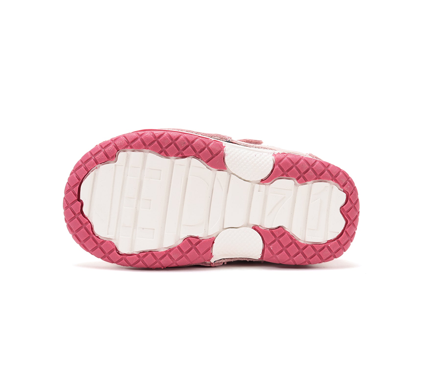 D.D.Step pantofi fete piele 19-24 Strawberry cu insertii