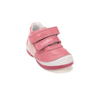 D.D.Step pantofi fete piele 19-24 Strawberry cu insertii
