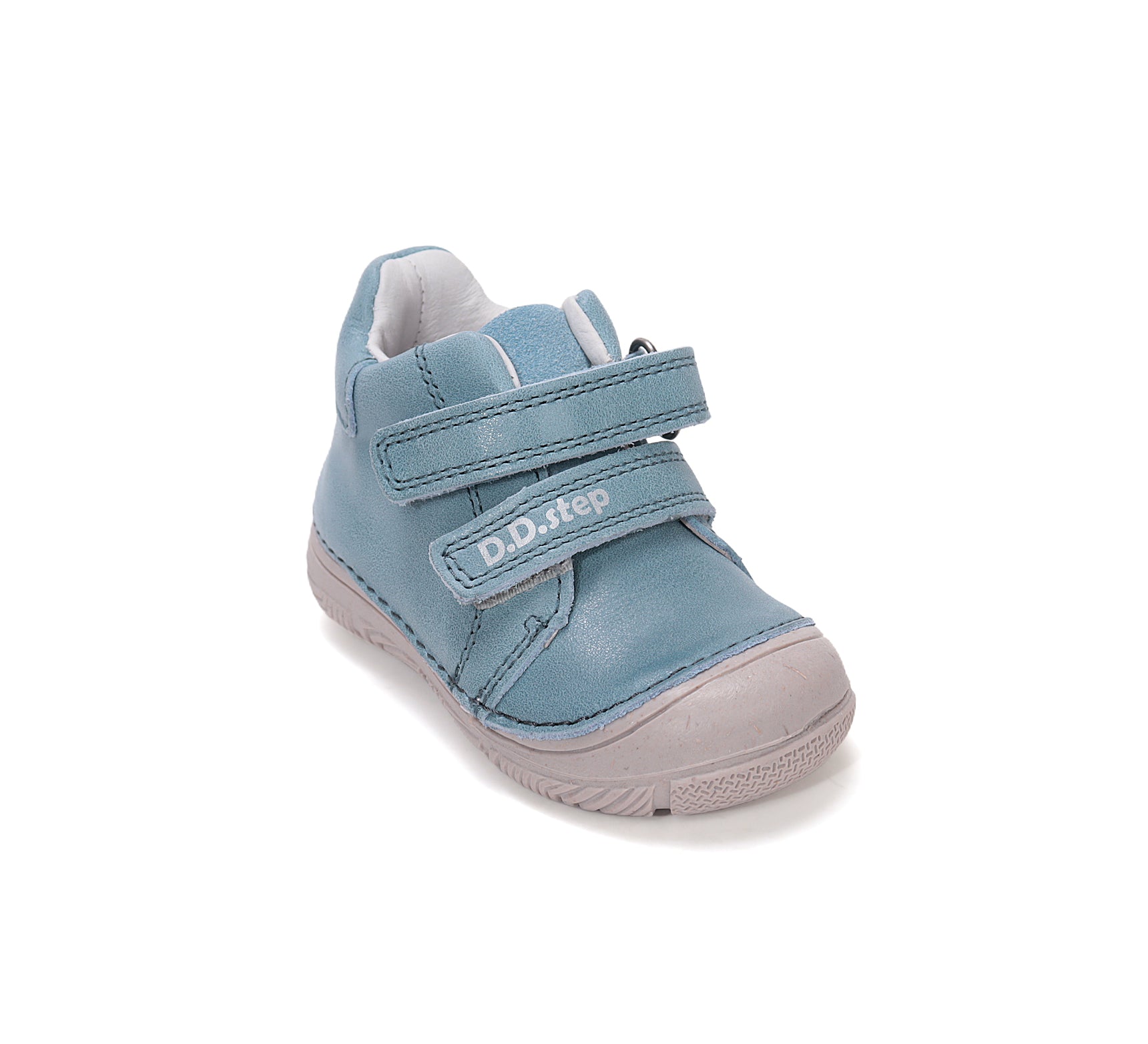 D.D.Step pantofi baieti piele 20-25 Light Royal blue simplu