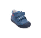 D.D.Step pantofi baieti piele 20-25 Royal Blue cu OZN
