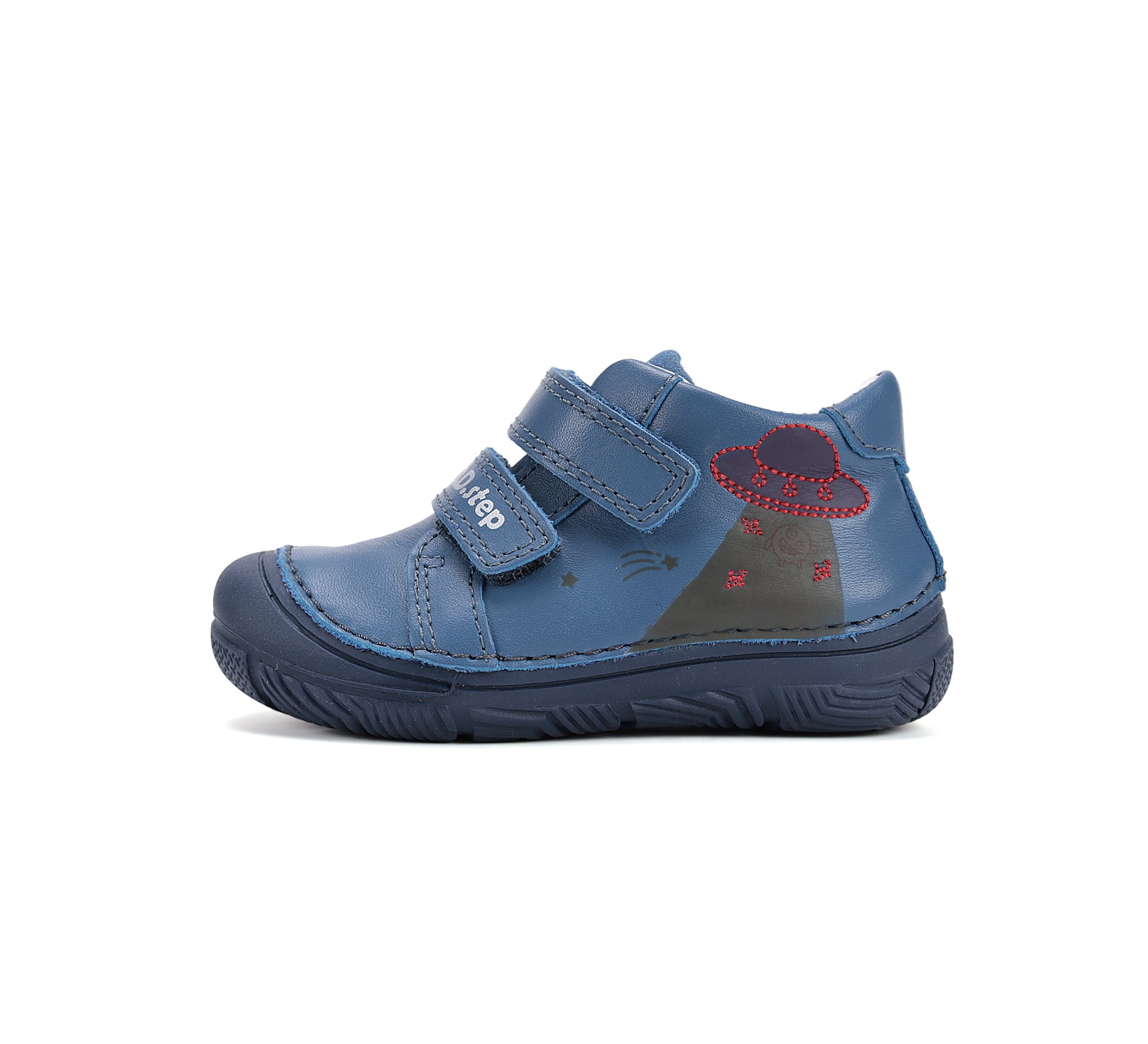 D.D.Step pantofi baieti piele 20-25 Royal Blue cu OZN