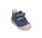 D.D.Step pantofi baieti piele 20-25 Royal blue simplu