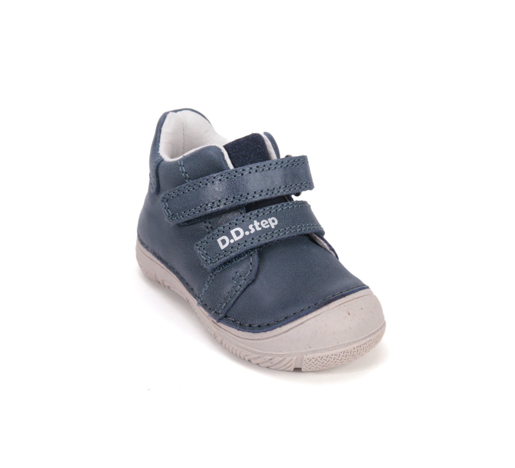 D.D.Step pantofi baieti piele 20-25 Royal blue simplu