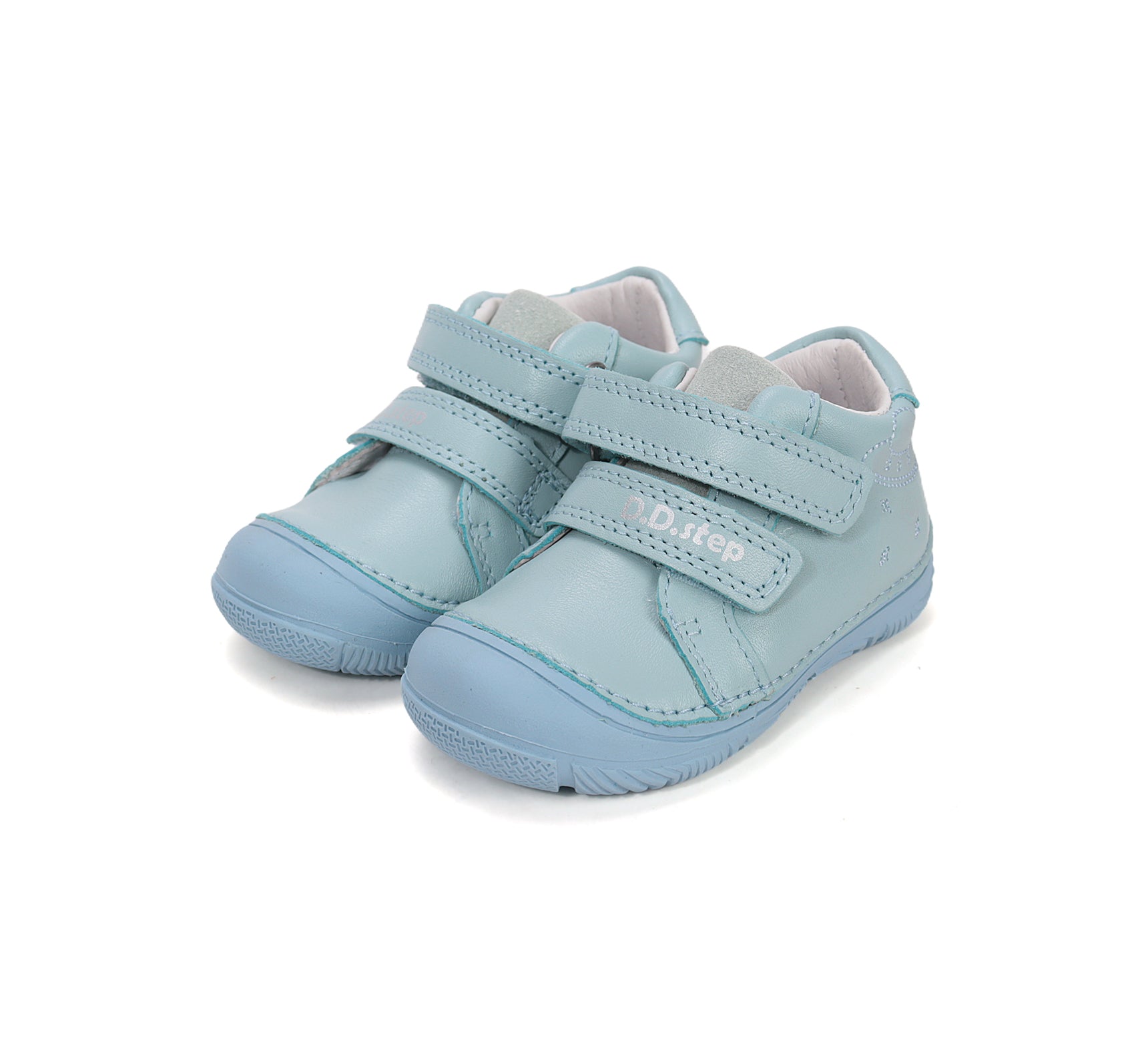 D.D.Step pantofi baieti piele 20-25 Turquise cu OZN Imagine principală a produsului