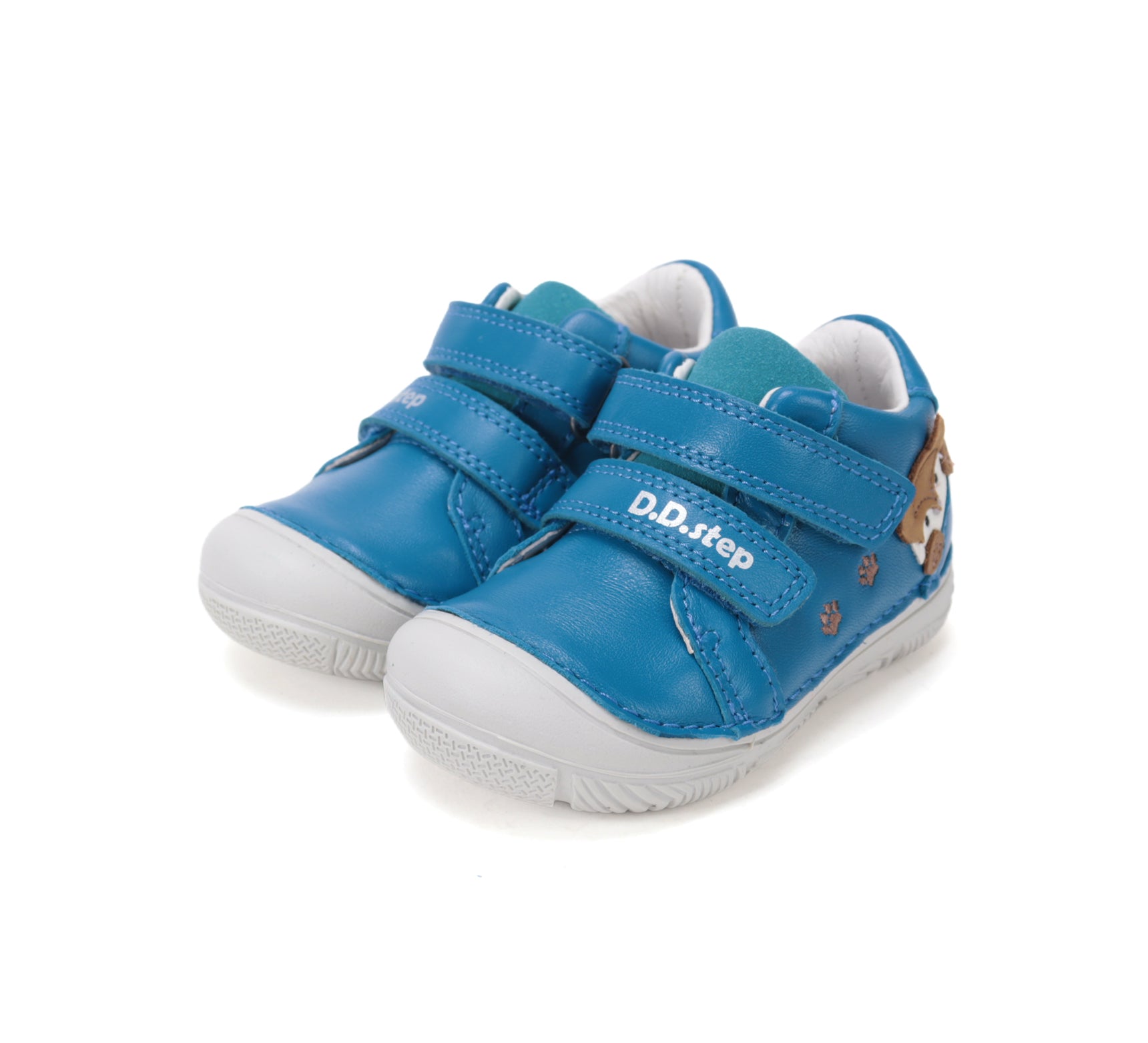 D.D.Step pantofi baieti piele 20-25 Turquoise cu raton Imagine principală a produsului