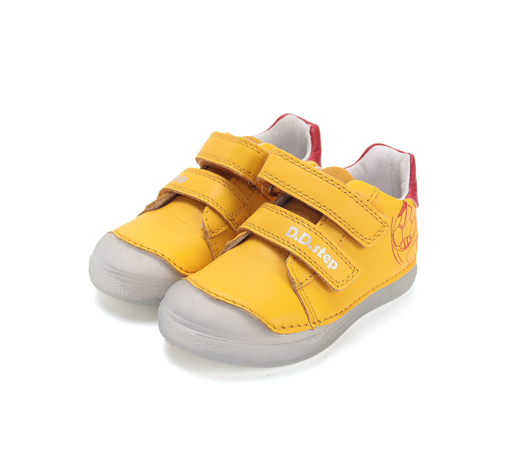 D.D.Step pantofi baieti piele 25-30 Lemon fotbal Imagine principală a produsului