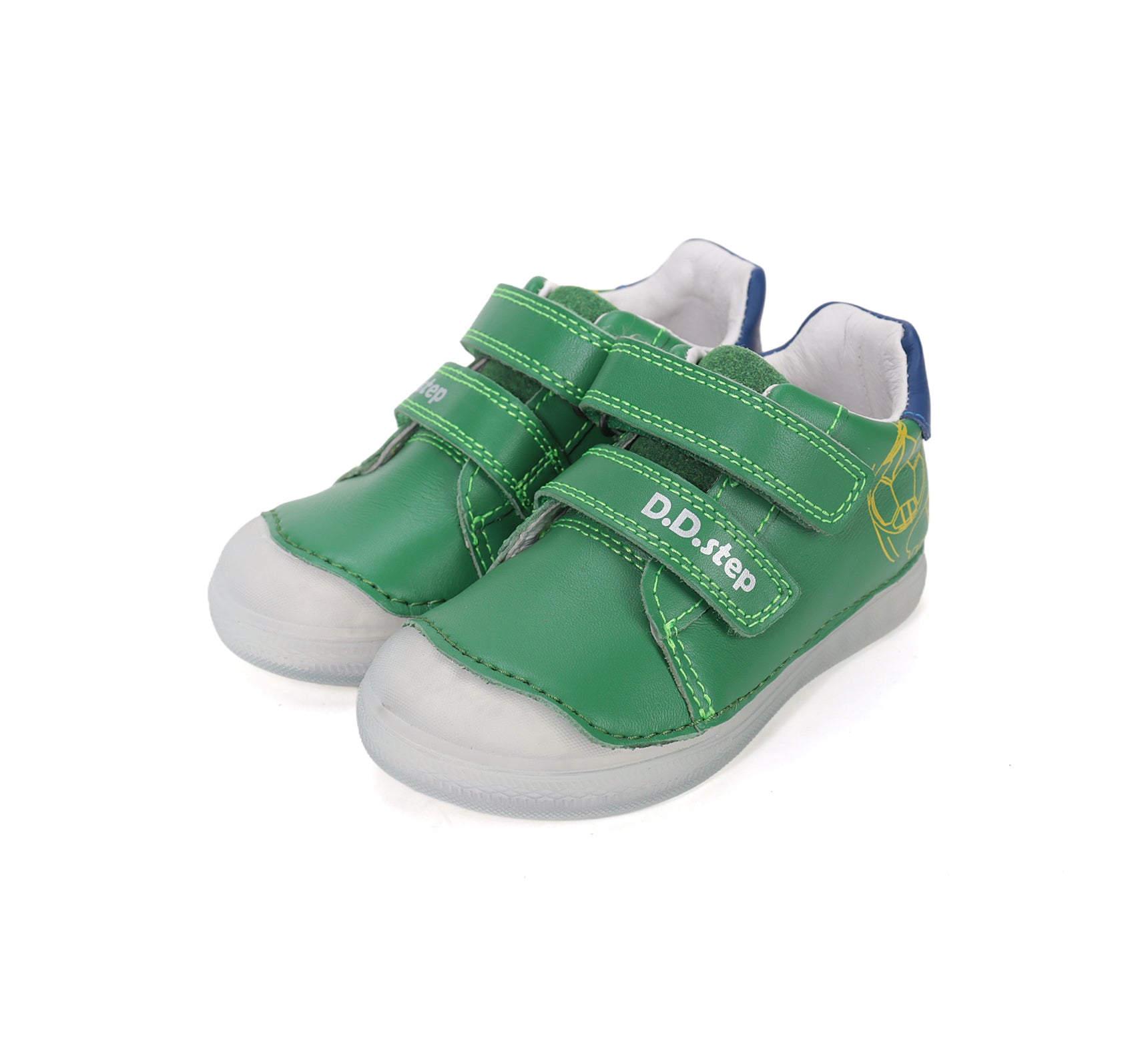 D.D.Step pantofi baieti piele 25-30 Moss Green fotbal Imagine principală a produsului