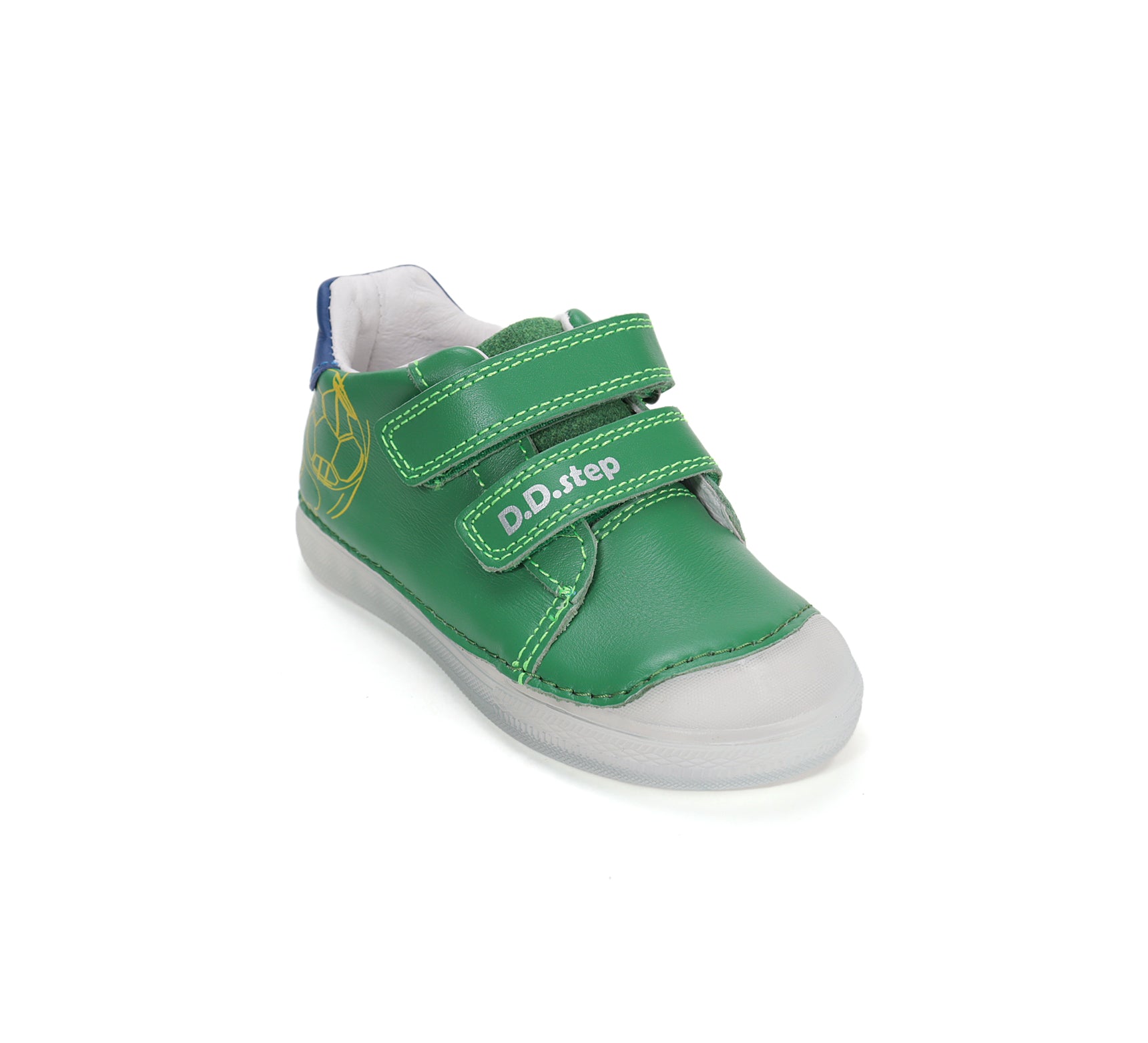 D.D.Step pantofi baieti piele 25-30 Moss Green fotbal