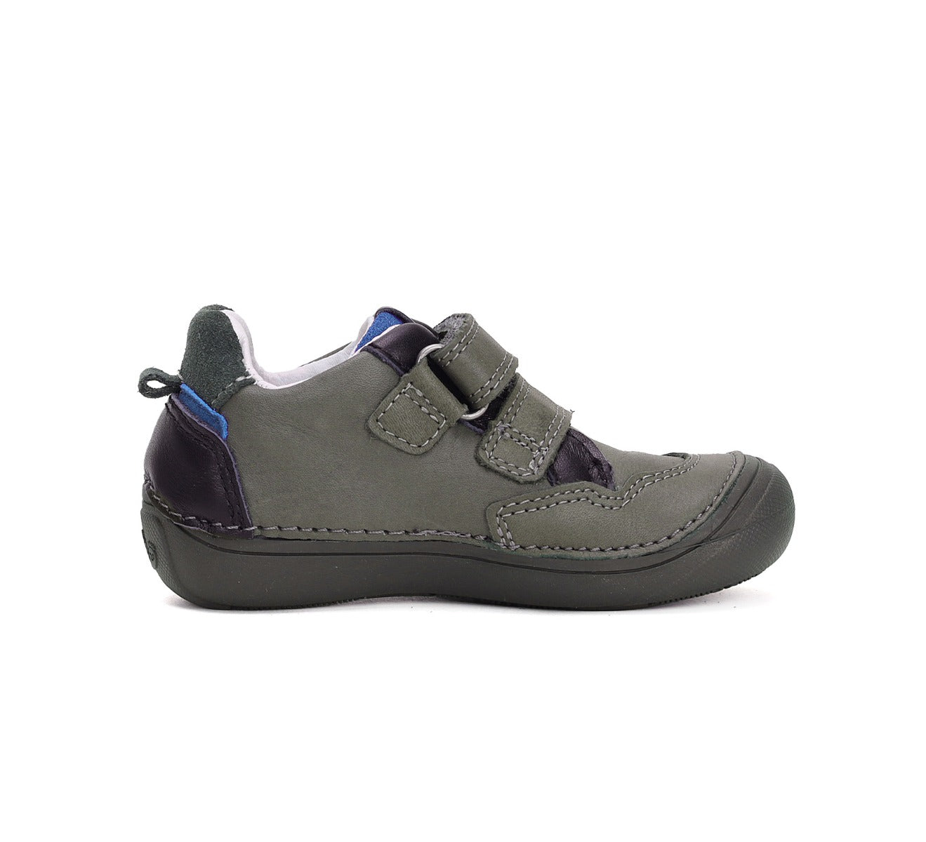 D.D.Step pantofi baieti Ponte20 supinati 24-29 Khaki cu dungi