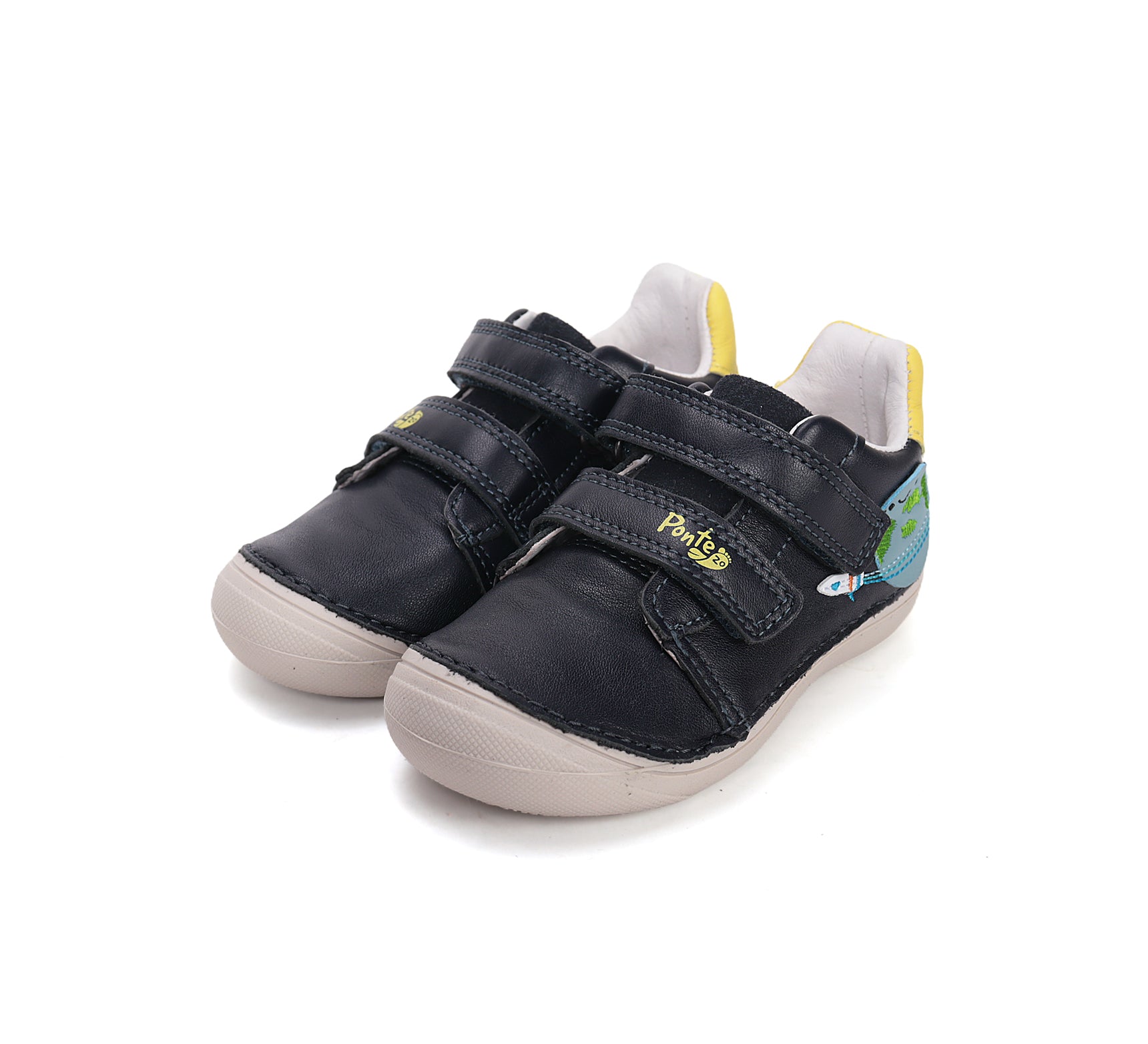 D.D.Step pantofi baieti Ponte20 supinati 24-29 Royal Blue cu planeta