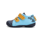 D.D.Step pantofi baieti Primii Pasi 18-24 Sky Blue cu crocodil