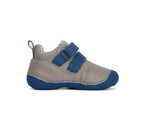 D.D.Step pantofi baieti Primii pasi 19-24 Grey cu albastru