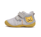 D.D.Step pantofi baieti Primii Pasi 19-24 Light Grey cu leu