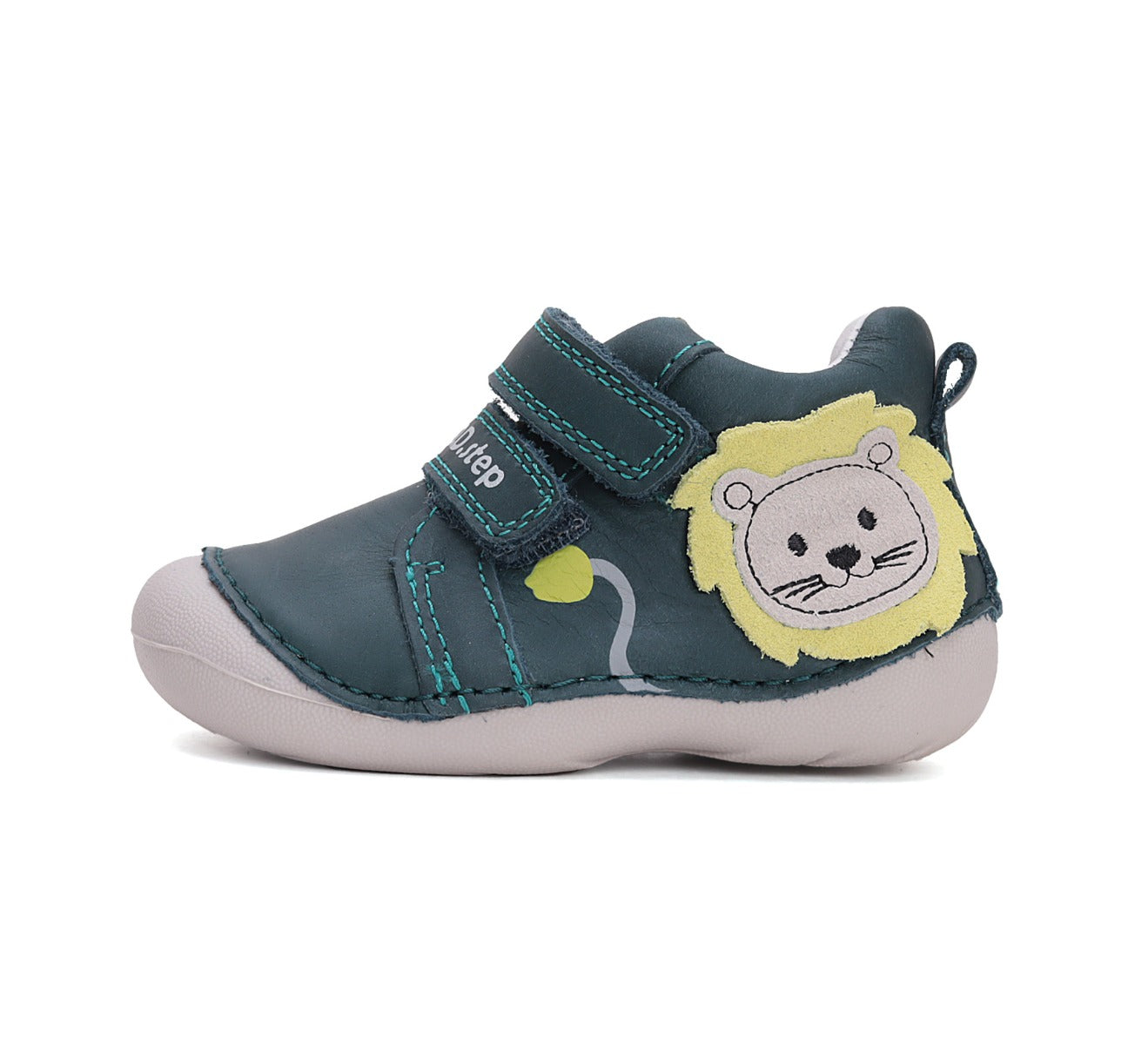 D.D.Step pantofi baieti Primii Pasi 19-24 Royal Blue cu leu