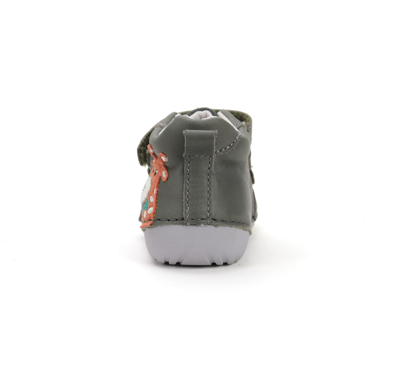 D.D.Step pantofi baieti Primii Pasi 20-24 Khaki cu girafa