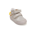 D.D.Step pantofi baieti Primii pasi 20-25 Cream cu elefant