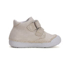 D.D.Step pantofi baieti Primii Pasi 20-25 Cream cu ursulet