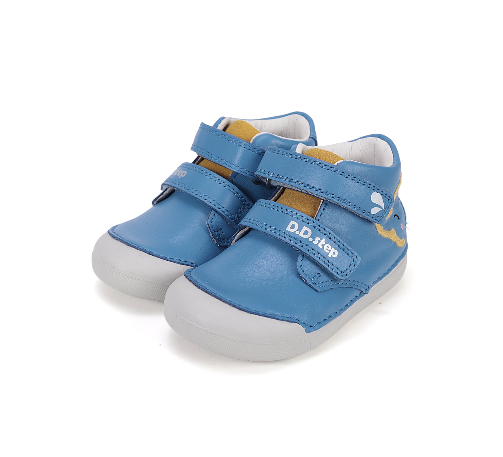 D.D.Step pantofi baieti Primii pasi 20-25 Marine cu elefant Imagine principală a produsului